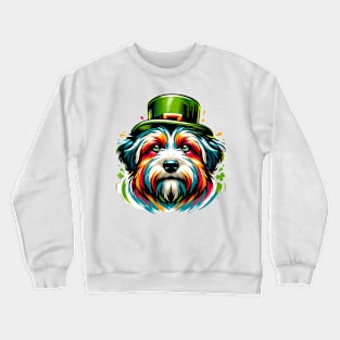 Russian Tsvetnaya Bolonka's Saint Patrick's Day Parade Crewneck Sweatshirt